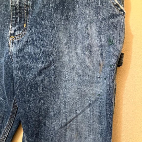 Carhartt Jeans Relaxed Fit Men's 36X32 Blue Denim Straight Leg Cargo Pants - Picture 7 of 9